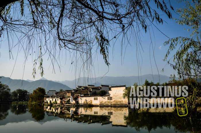 Desa Hongchun yang berada di tengah air (AGUSTINUS WIBOWO)