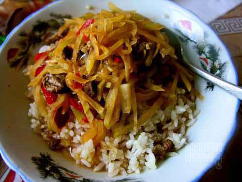 Ganfan, nasi Dungan, memperkaya khasanah kuliner Kyrgyzstan. (AGUSTINUS WIBOWO)