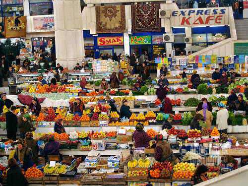 Pasar Ashgabat. (AGUSTINUS WIBOWO)