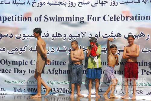 The Fist Competition of Swimming for the Celebration of World Peace Day