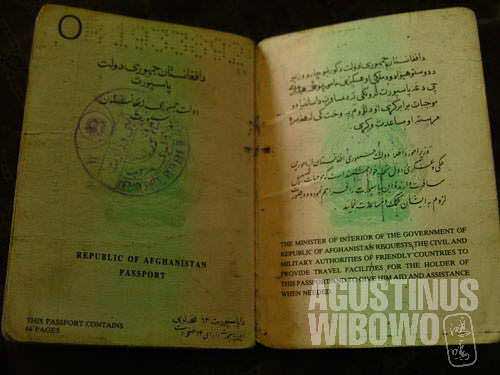 Inside an Afghanistan passport