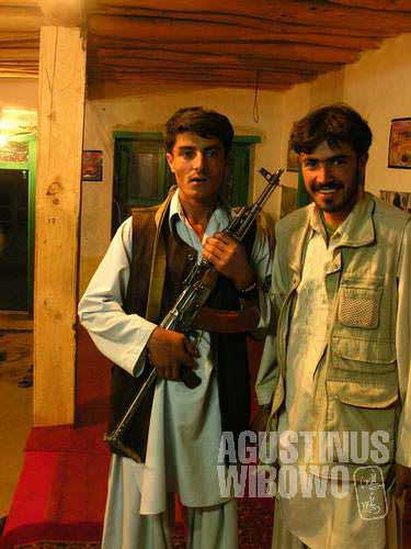Don't be surprise to see guns. This is Afghanistan.