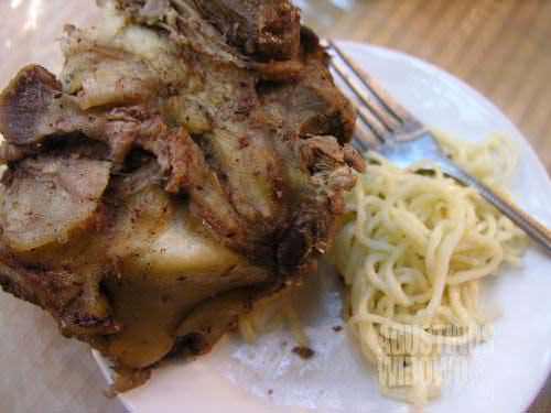 Beshbermak. The horsemeat and noodle. Looks tasty?