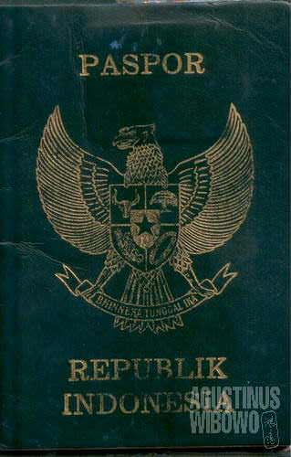 My Indonesian passport. Looks old and dirty, but without which I am nobody.