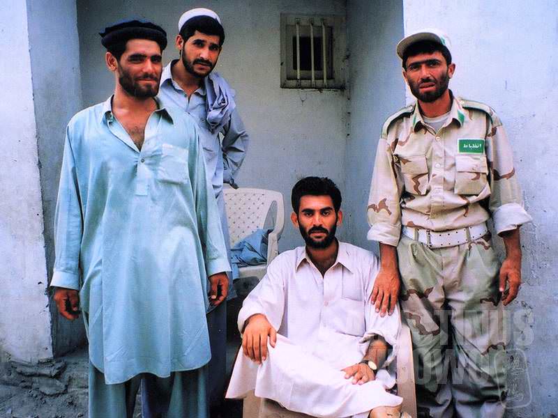 Para petugas keamanan perbatasan Afghanistan (AGUSTINUS WIBOWO)