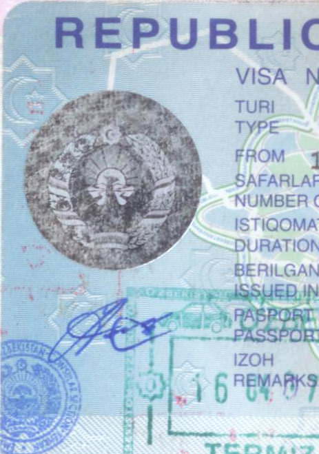 The struggle to get an Uzbek visa sticker